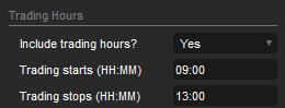 cTrader MA Trading Hours
